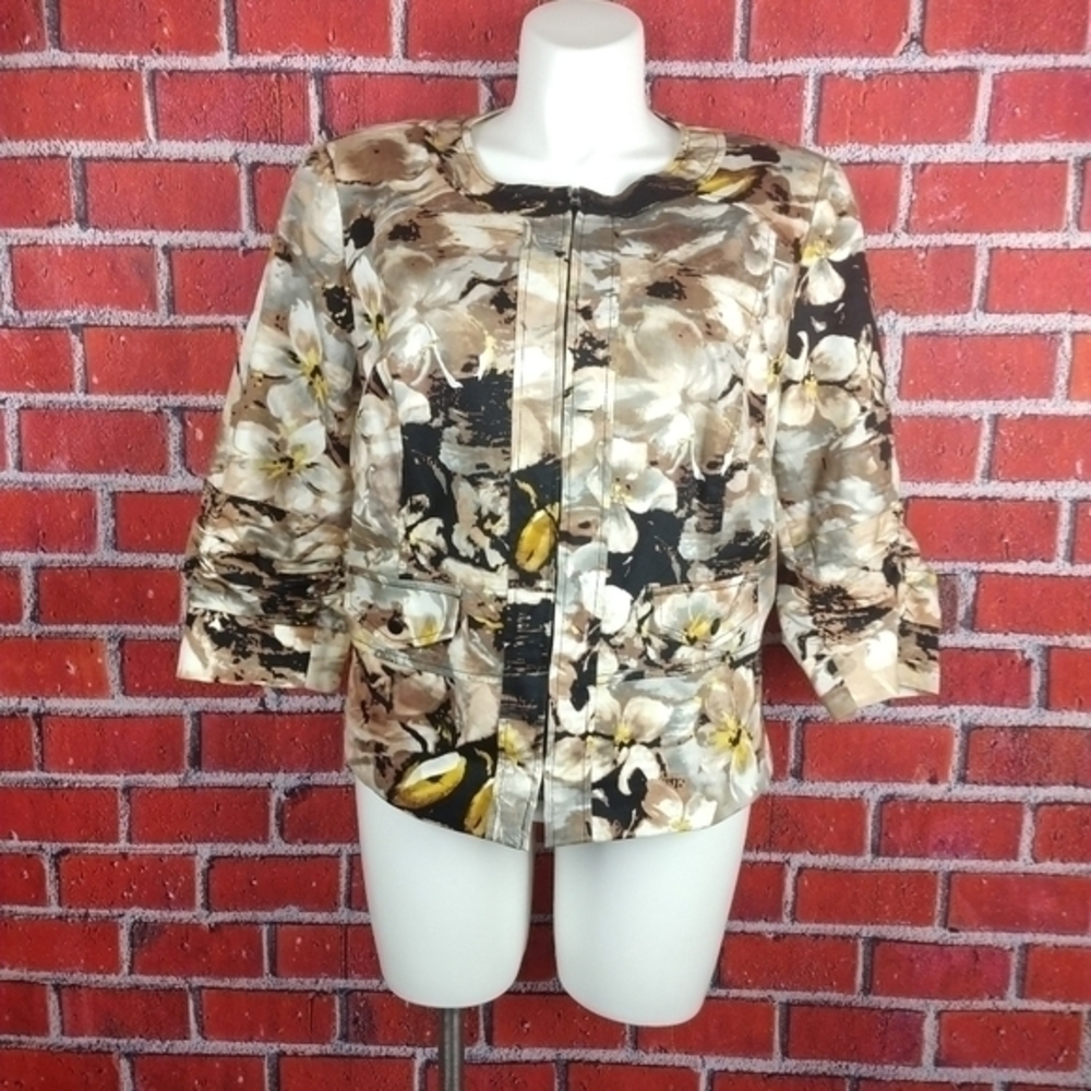 Coldwater Creek Floral Jacket